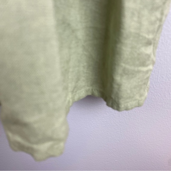 Zara Green Linen Blend Babydoll Blouse Medium - Picture 5 of 8